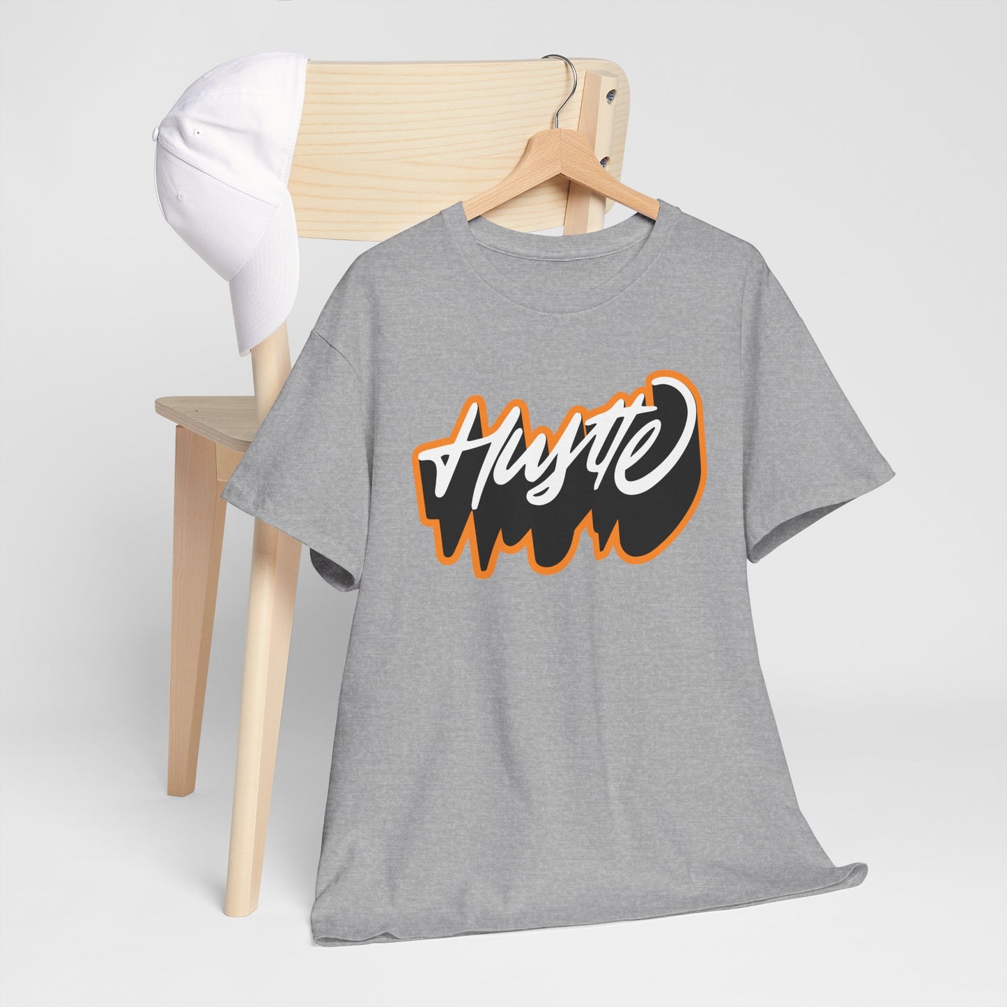 Unisex Heavy Cotton Graphic design (Hustle) T-shirt