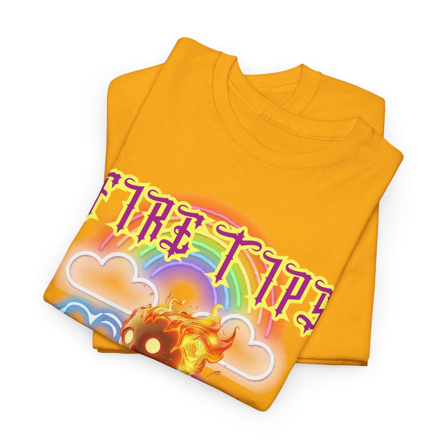 Unisex Heavy Cotton Graphic design (Fire Tips Aylee) T-shirt