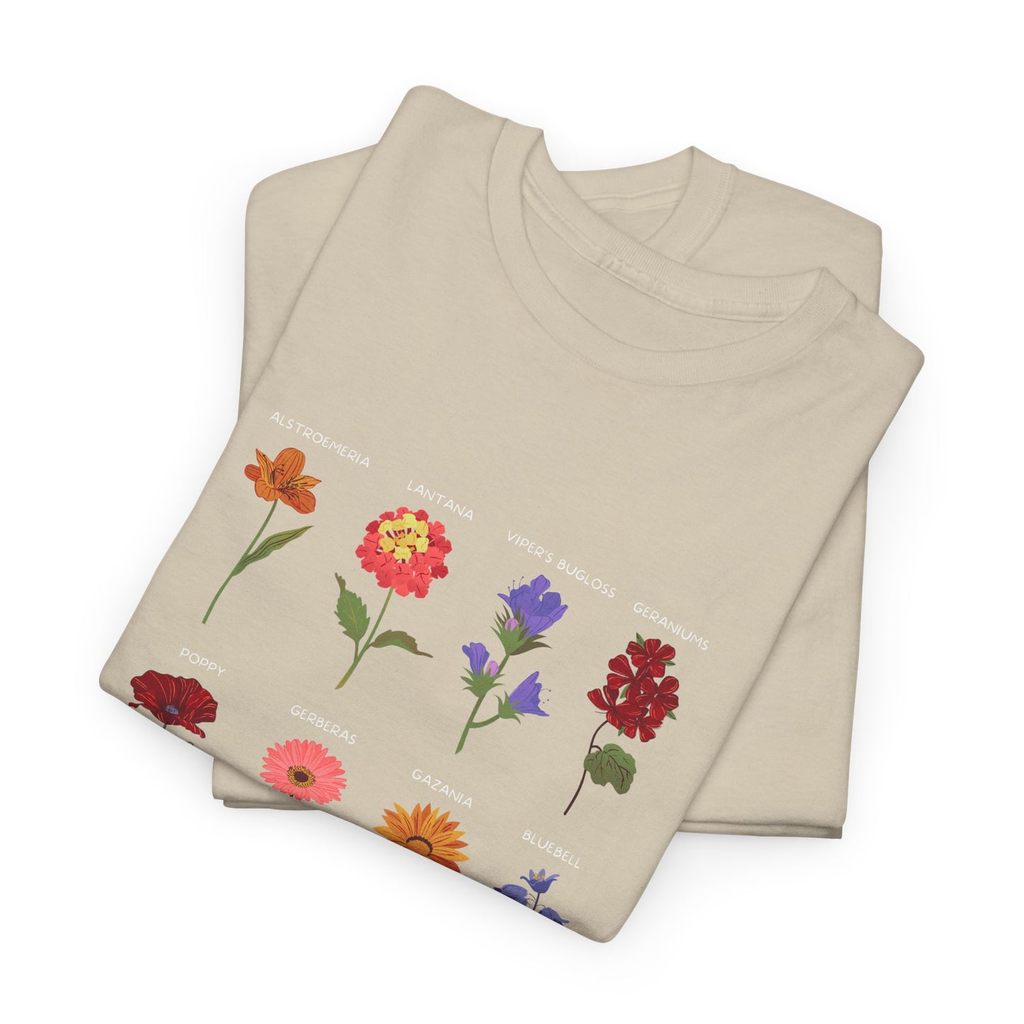 Unisex Heavy Cotton Graphic Design (Flowers) T-shirt