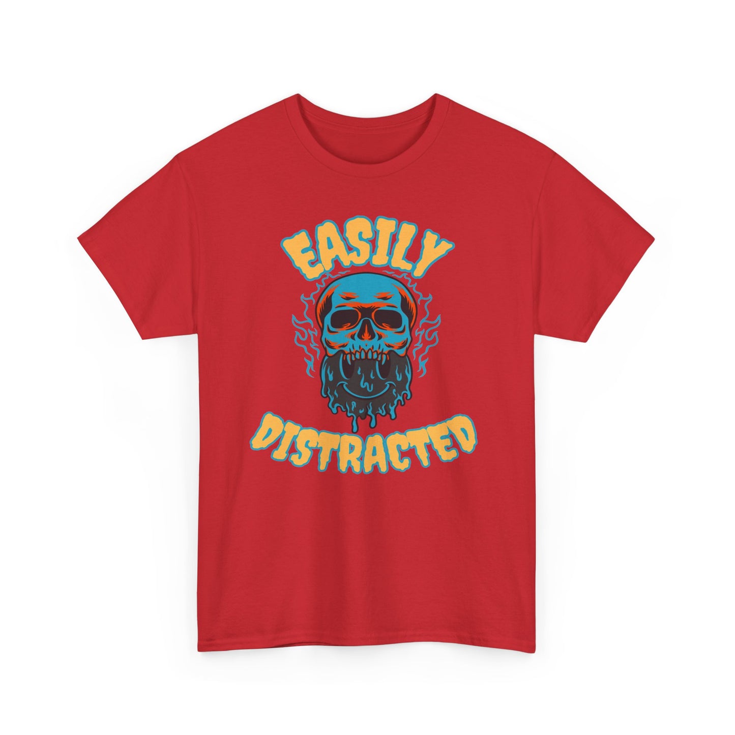 Unisex Heavy Cotton Graphic Design (Easily Distracted) T-shirt