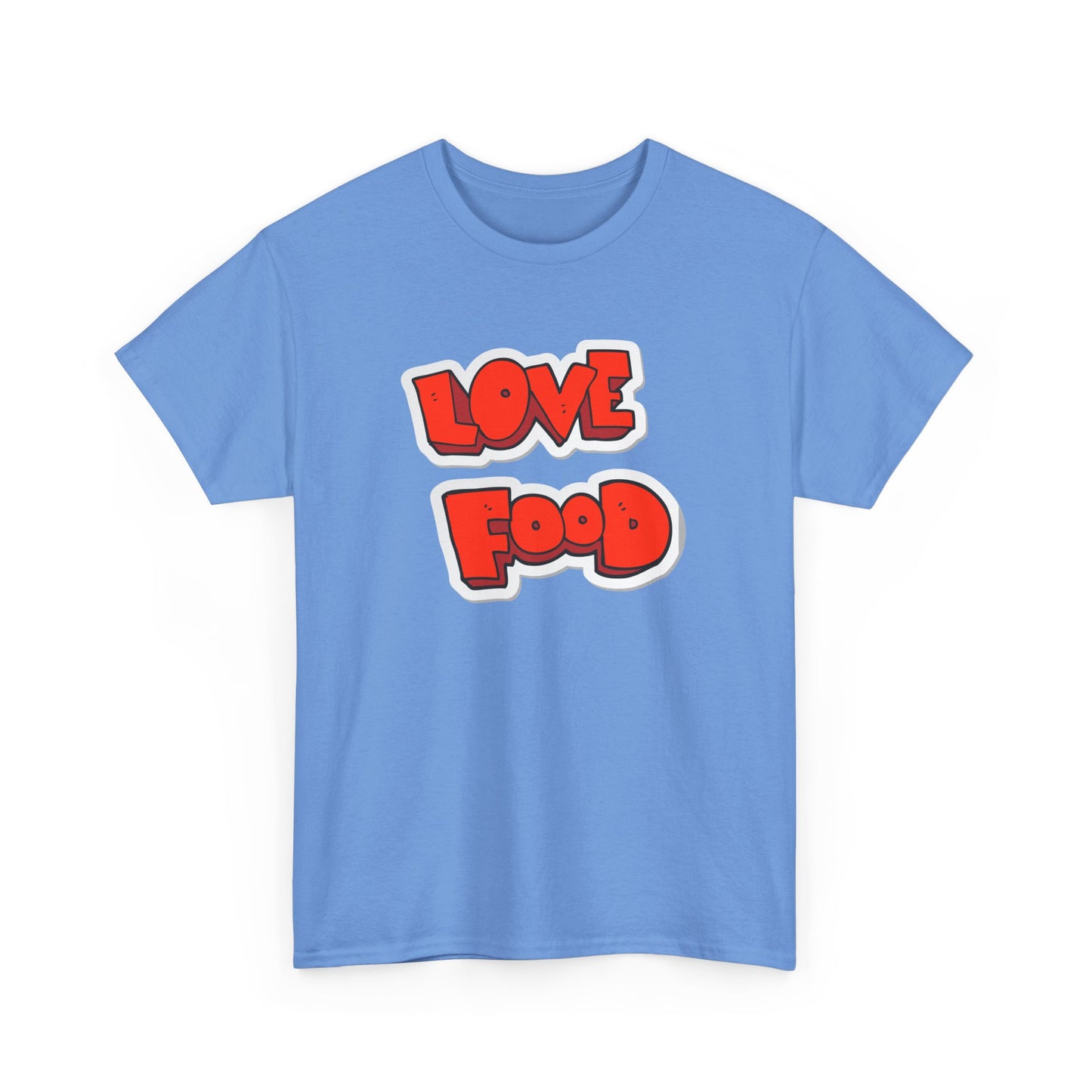 Unisex Heavy Cotton Graphic Design (Love Food) T-shirt