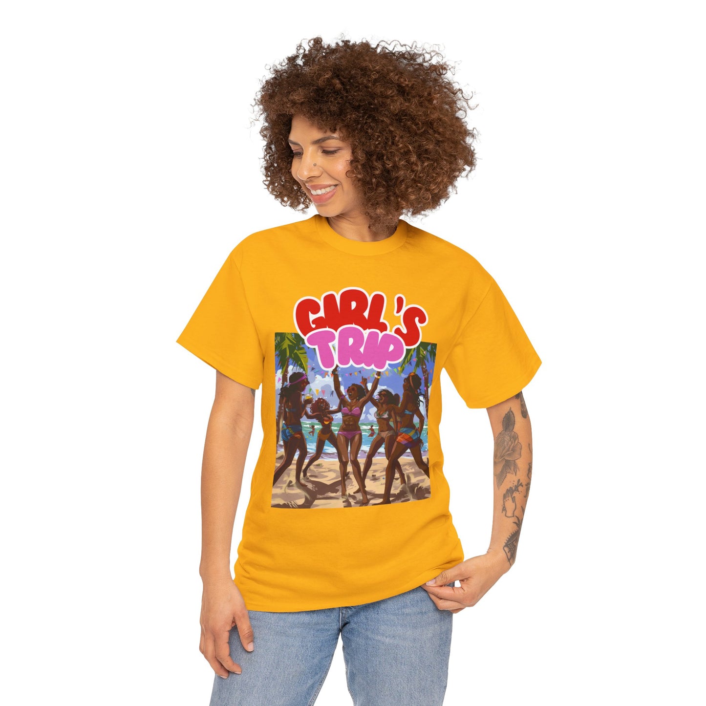 Unisex Heavy Cotton Graphic design (Girl's Trip) T-shirt