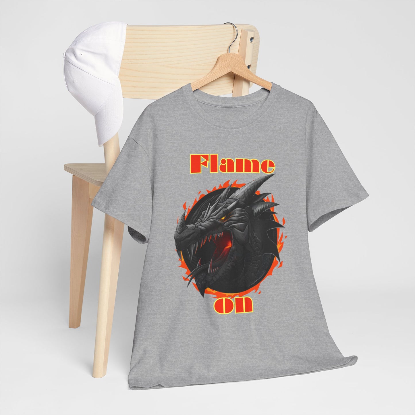 Unisex Heavy Cotton Graphic Design (Flame On) T-shirt