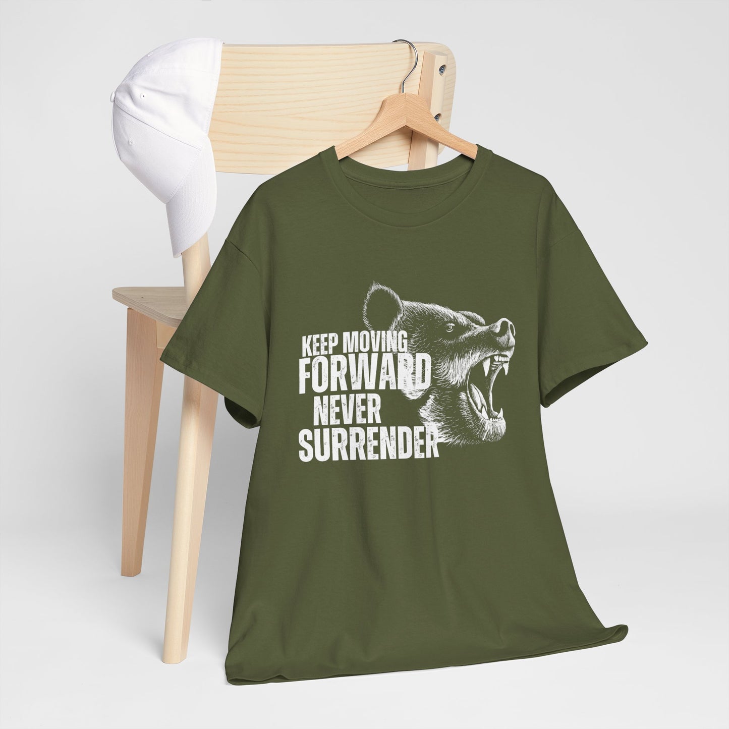 Unisex Heavy Cotton Graphic design (Never Surrender) T-shirt