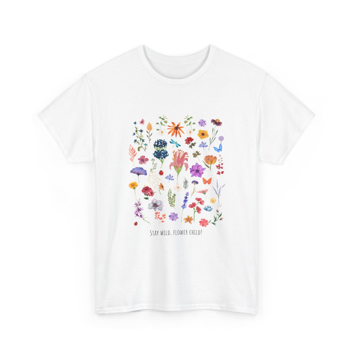 Unisex Heavy Cotton Graphic design (Flowers) T-shirt