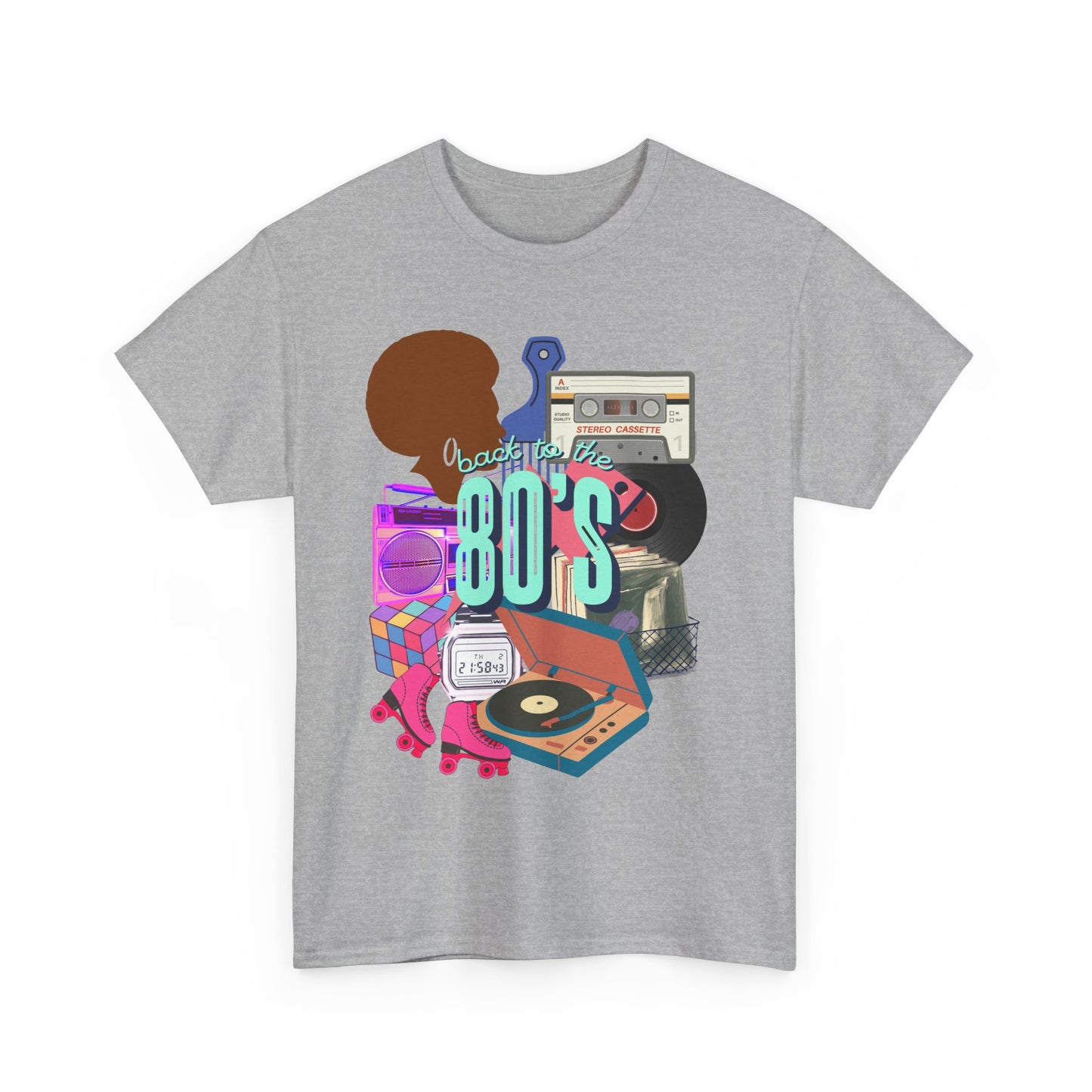 Unisex Heavy Cotton Graphic design (Back to the 80's) T-shirt