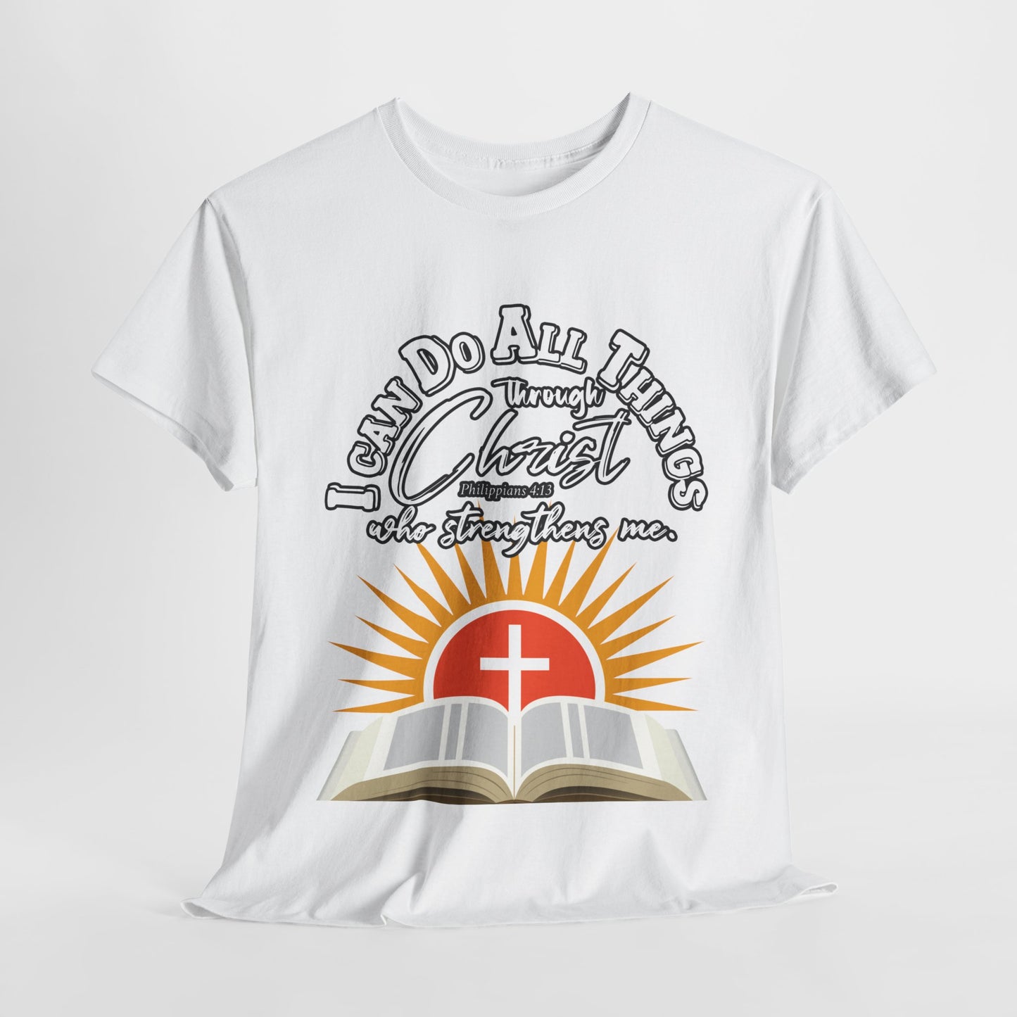 Unisex Heavy Cotton Graphic Design (Through Christ) T-shirt