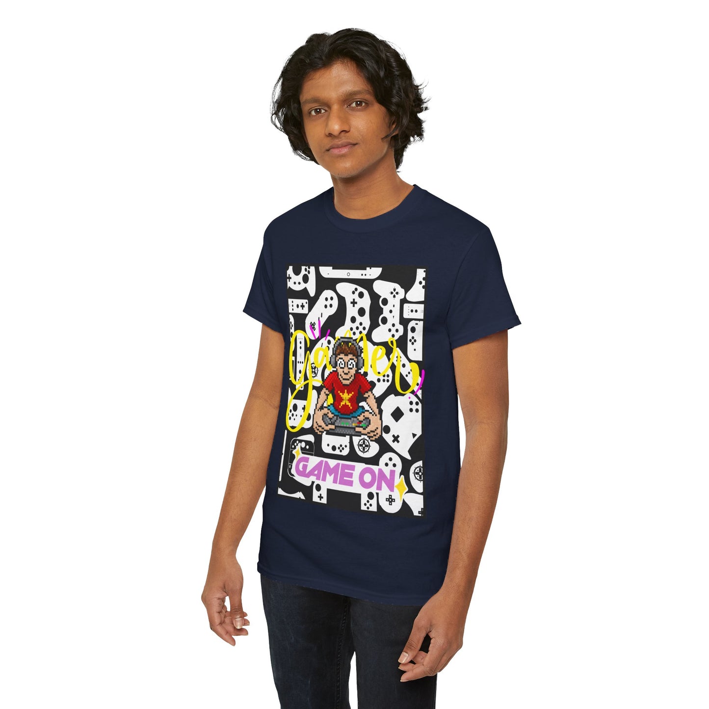 Unisex Heavy Cotton Graphic design (Gamer, Game On) T-shirt