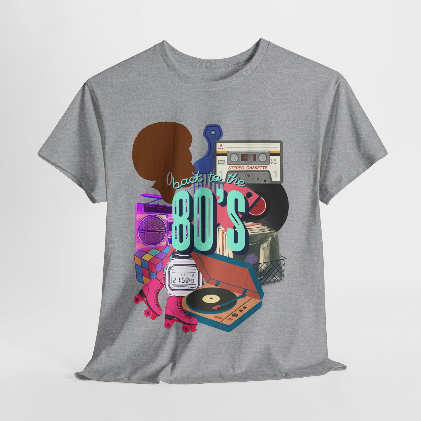 Unisex Heavy Cotton Graphic design (Back to the 80's) T-shirt
