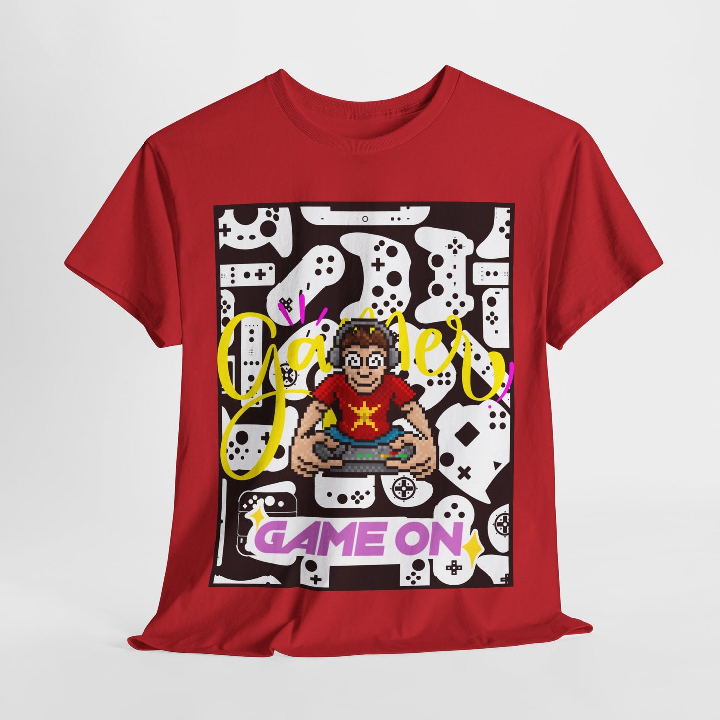 Unisex Heavy Cotton Graphic design (Gamer, Game On) T-shirt