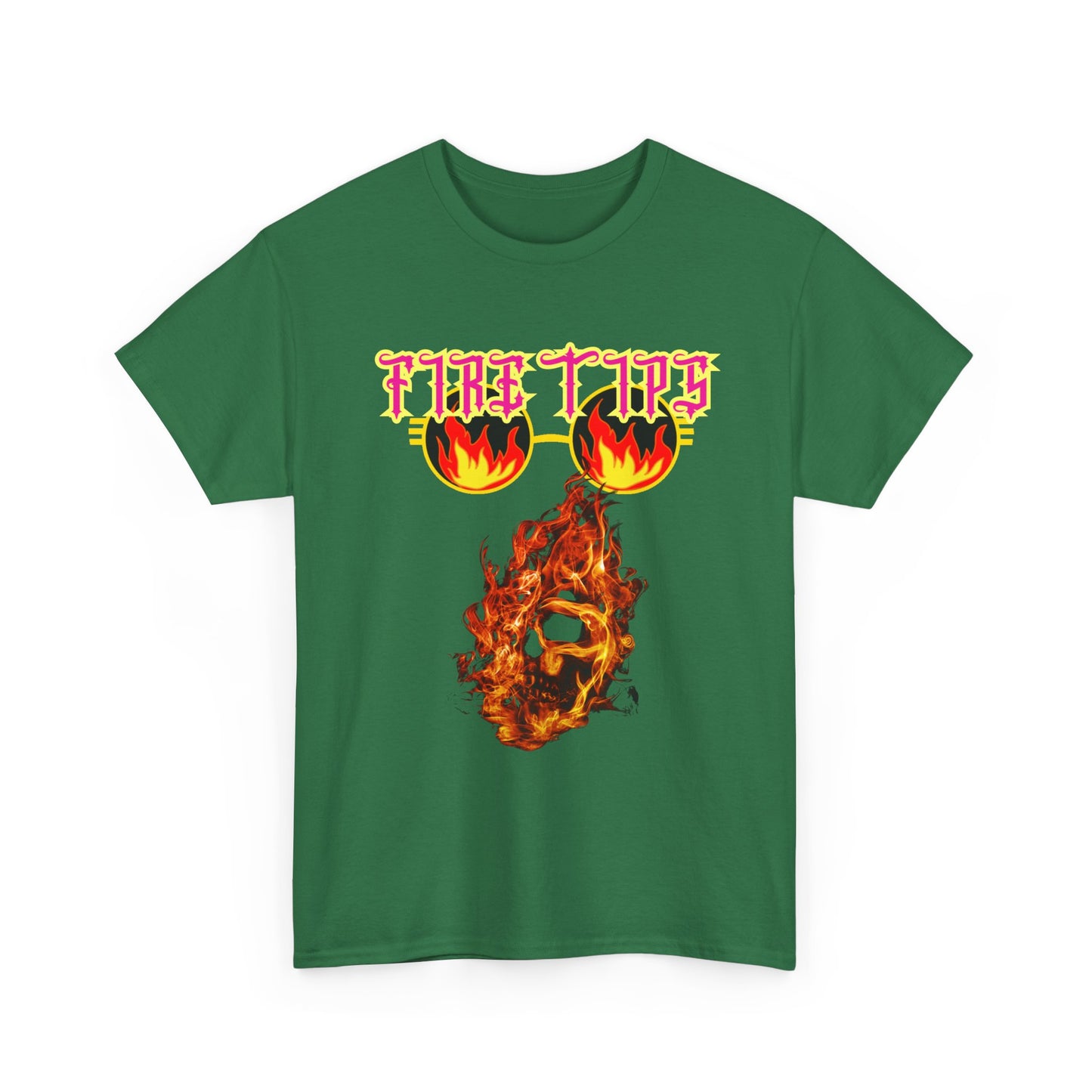 Unisex Heavy Cotton Graphic design (Fire Tips) T-shit