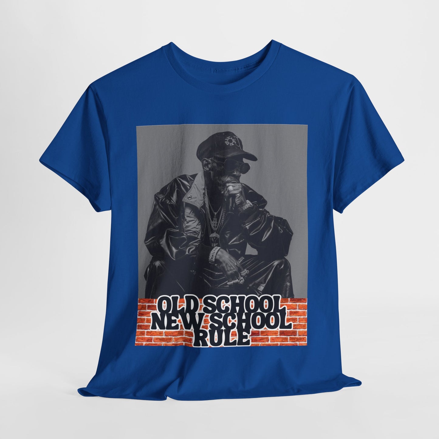 Unisex Heavy Cotton Graphic design (Old School New School Rule) T-shirt