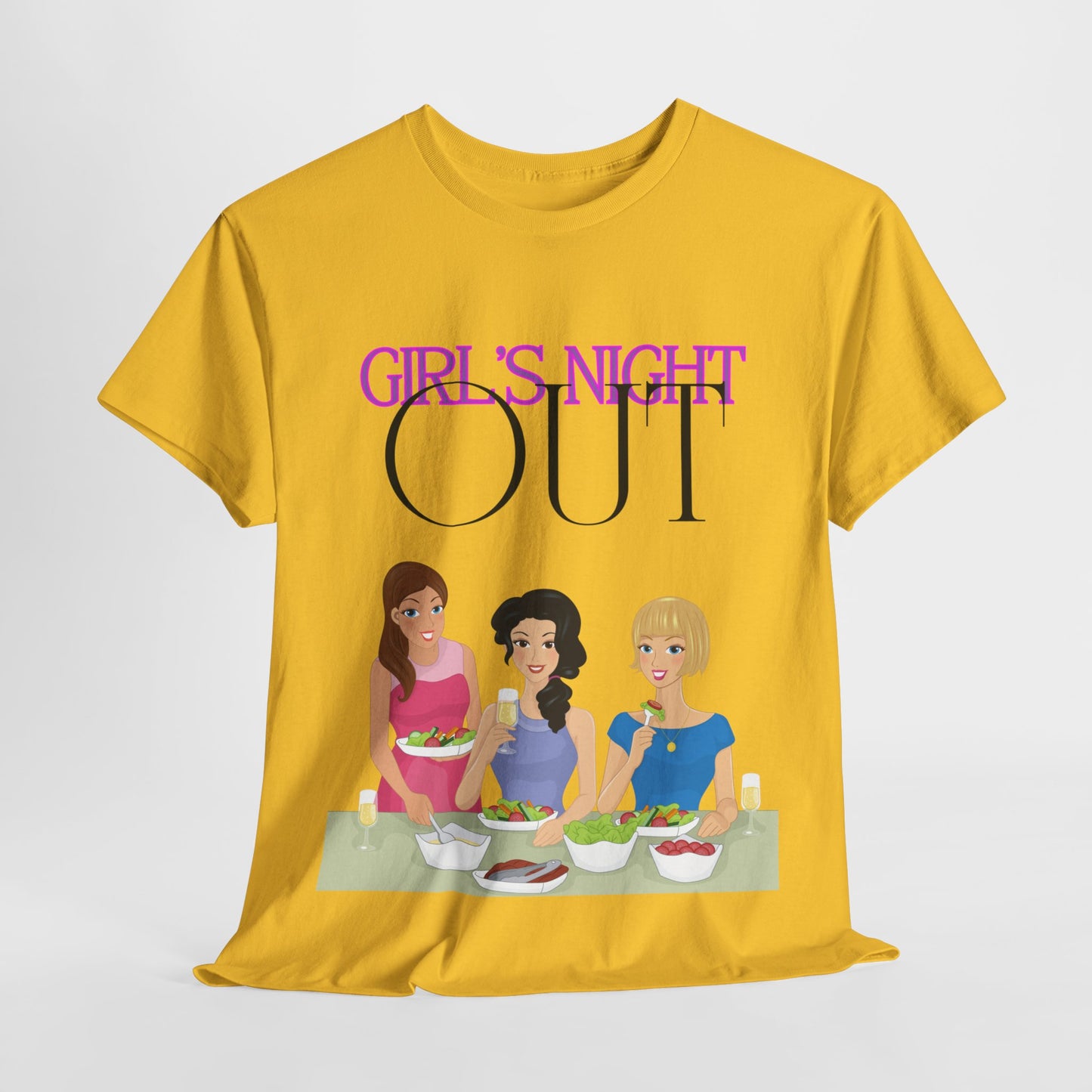 Unisex Heavy Cotton Graphic design (Girl's Night Out) T-shirt