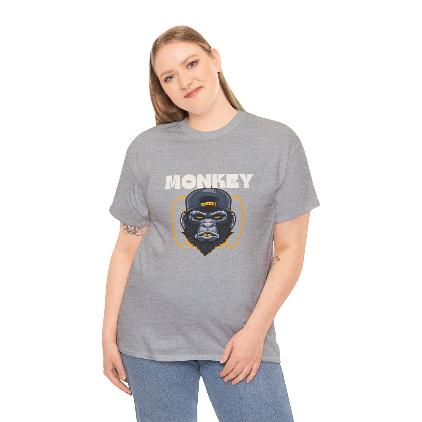 Unisex Heavy Cotton graphic design (MONKEY) T-shirt