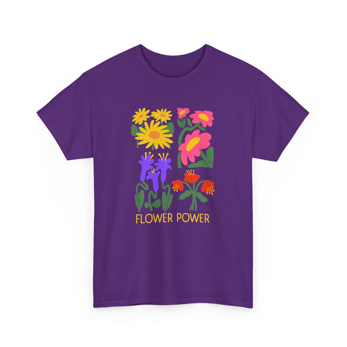 Unisex Heavy Cotton Graphic design (Flower Power) T-shirt