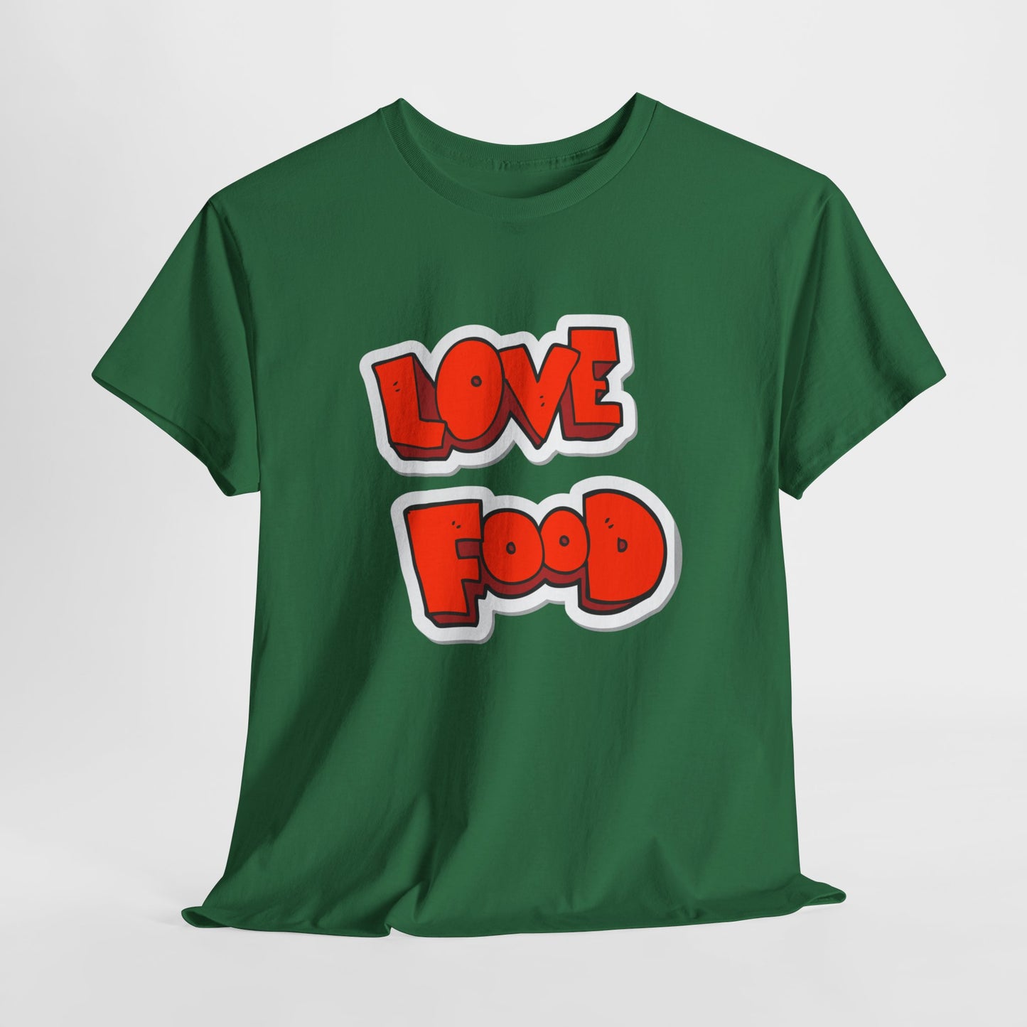 Unisex Heavy Cotton Graphic Design (Love Food) T-shirt