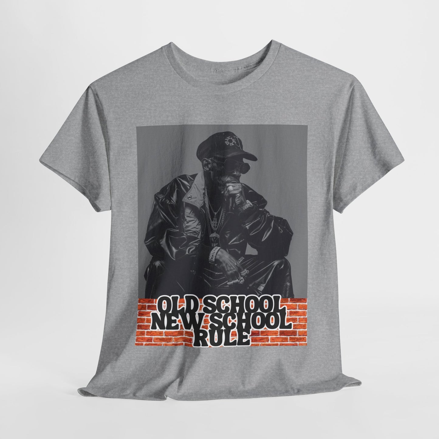 Unisex Heavy Cotton Graphic design (Old School New School Rule) T-shirt