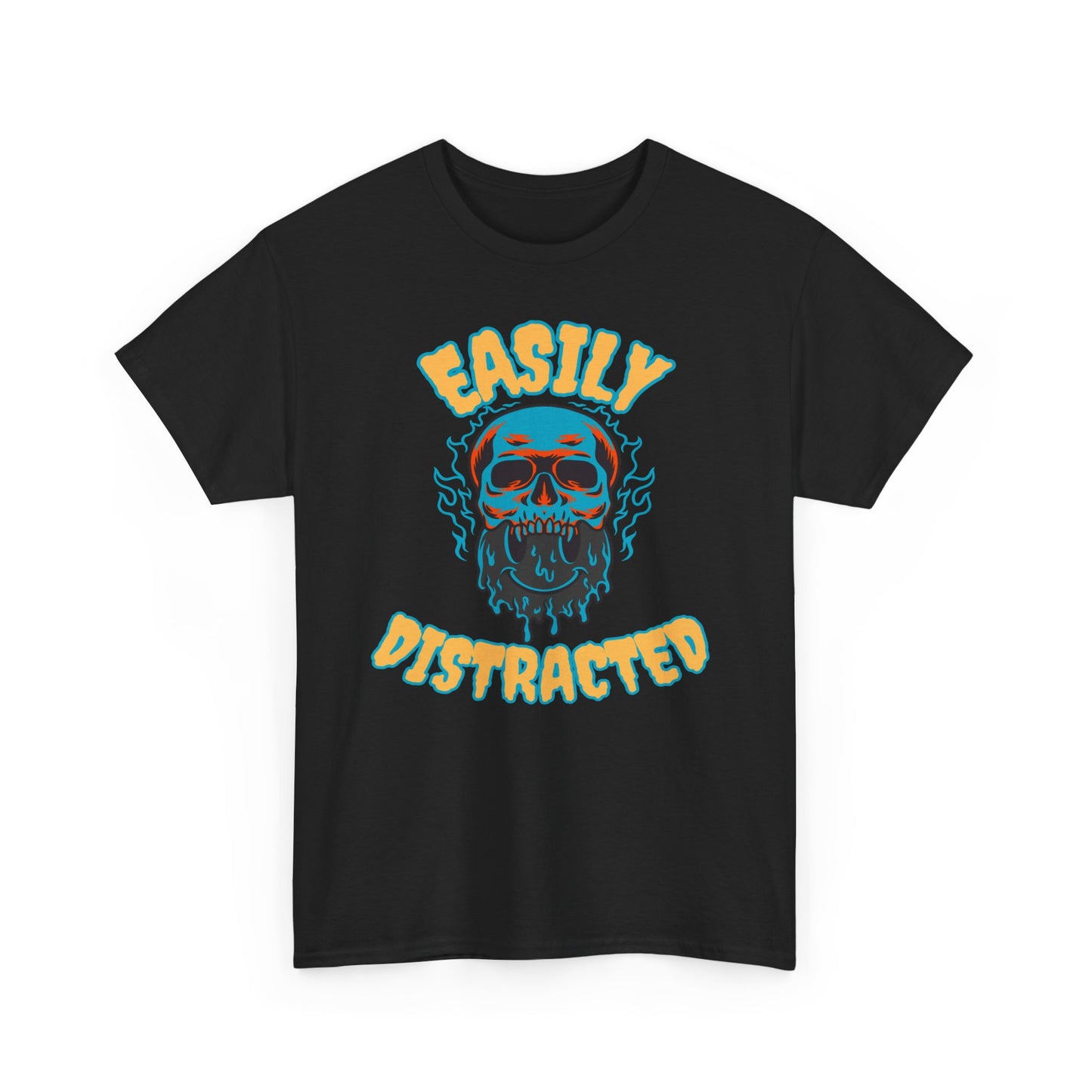 Unisex Heavy Cotton Graphic Design (Easily Distracted) T-shirt