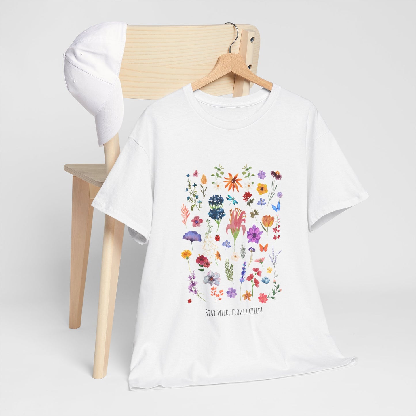 Unisex Heavy Cotton Graphic design (Flowers) T-shirt