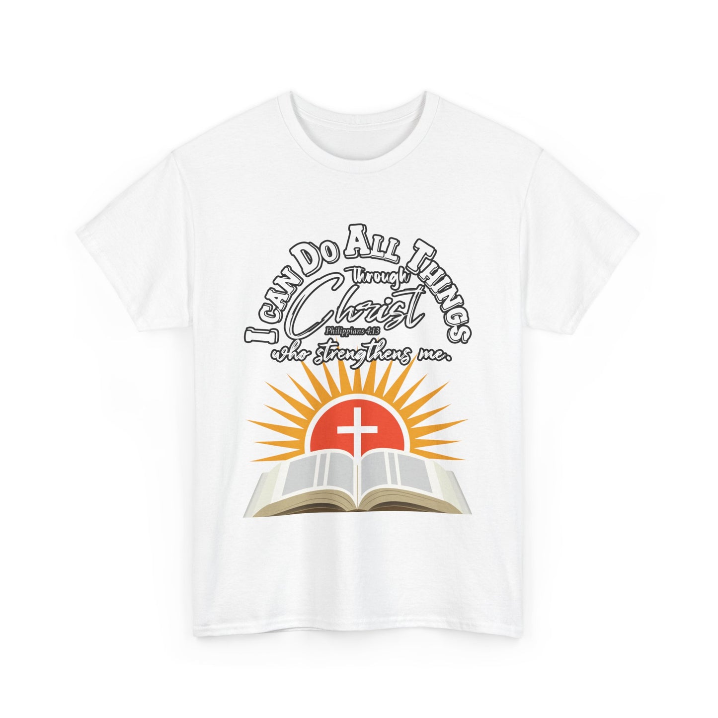 Unisex Heavy Cotton Graphic Design (Through Christ) T-shirt