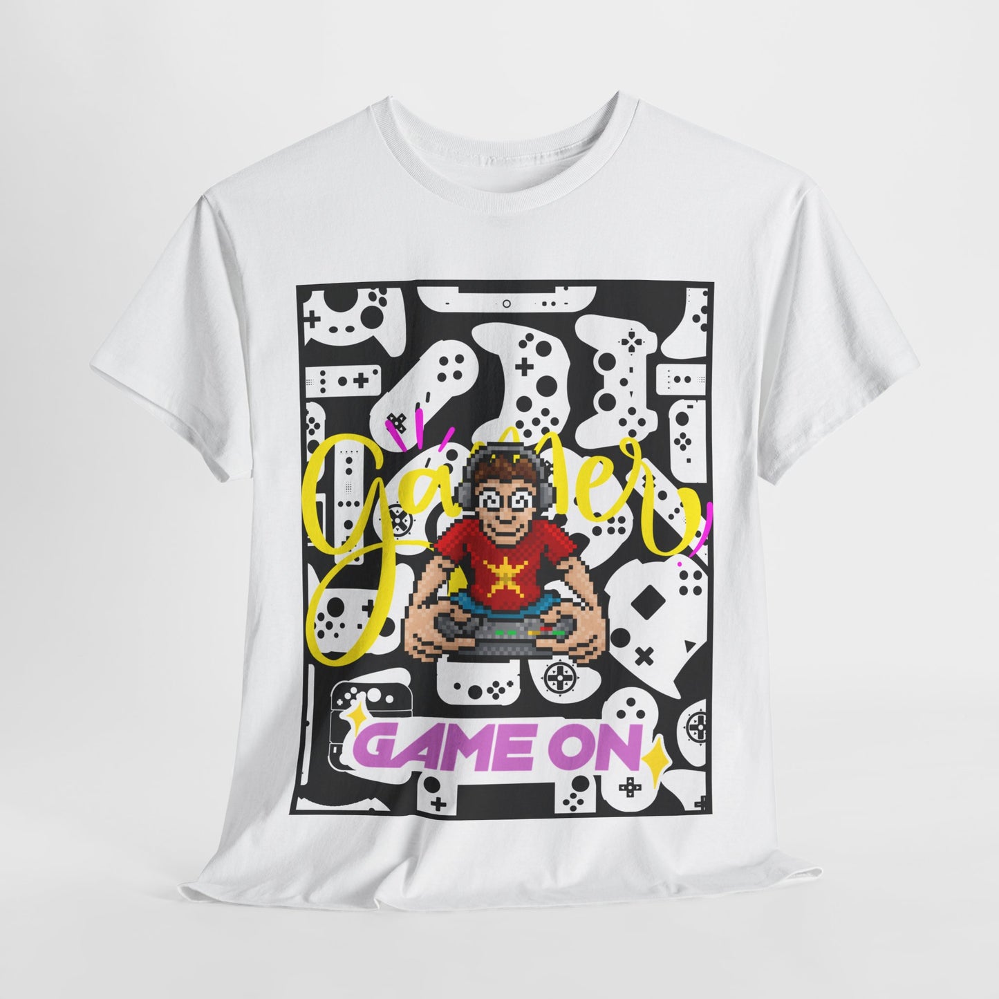 Unisex Heavy Cotton Graphic design (Gamer, Game On) T-shirt