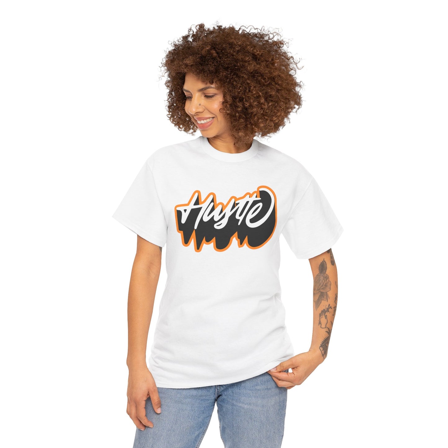 Unisex Heavy Cotton Graphic design (Hustle) T-shirt