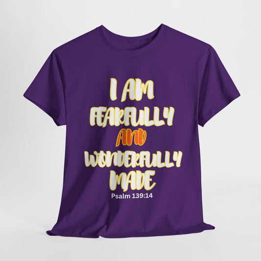 Unisex Heavy Cotton Graphic design (I Am Fearfully and Wonderfully Made) T-shirt