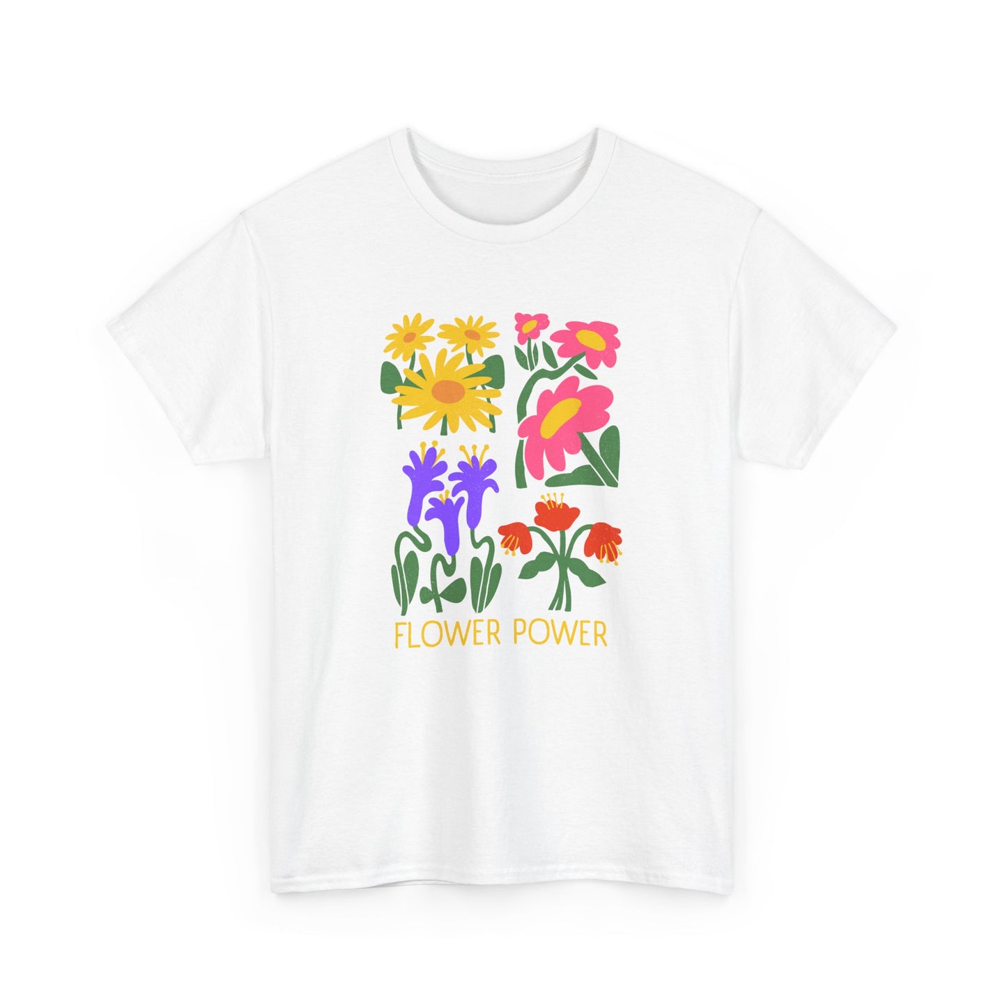 Unisex Heavy Cotton Graphic design (Flower Power) T-shirt