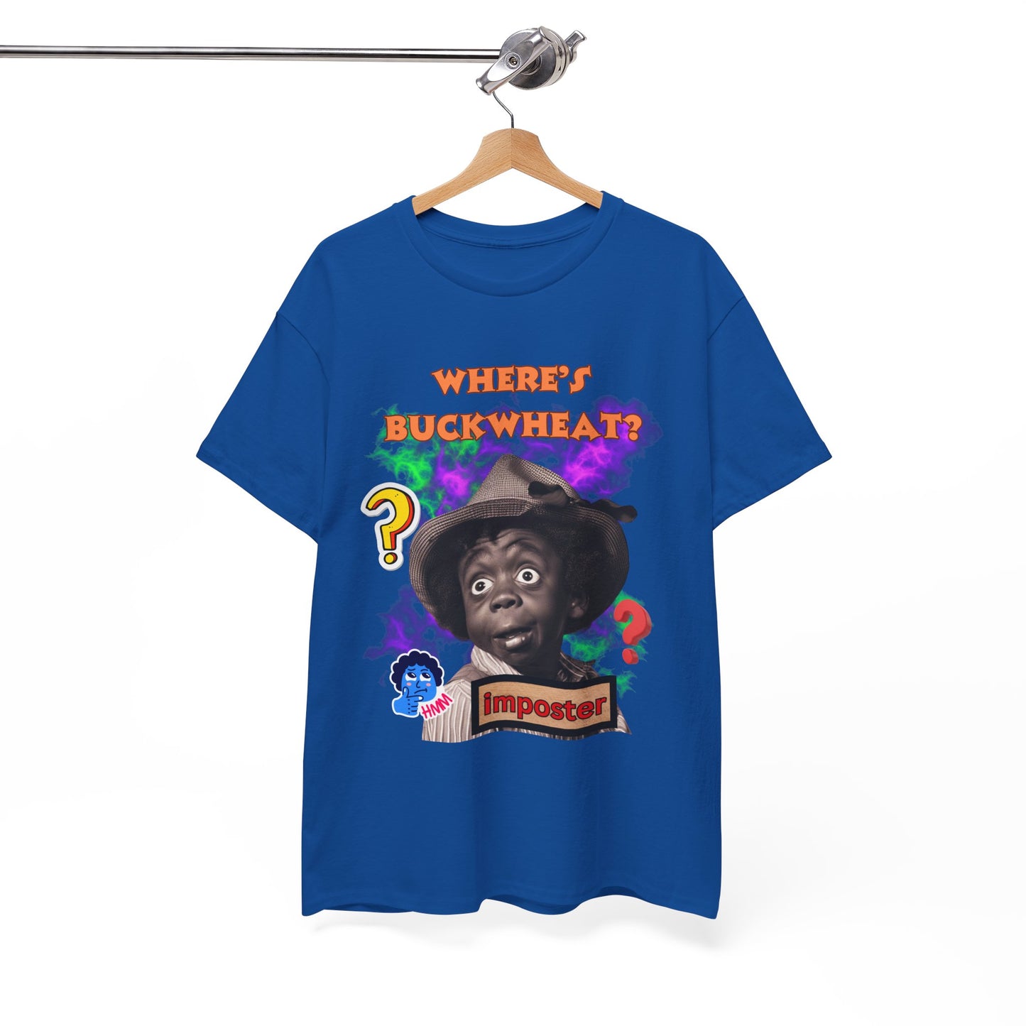 Unisex Heavy Cotton Graphic design (Where's Buckwheat) T-shirt