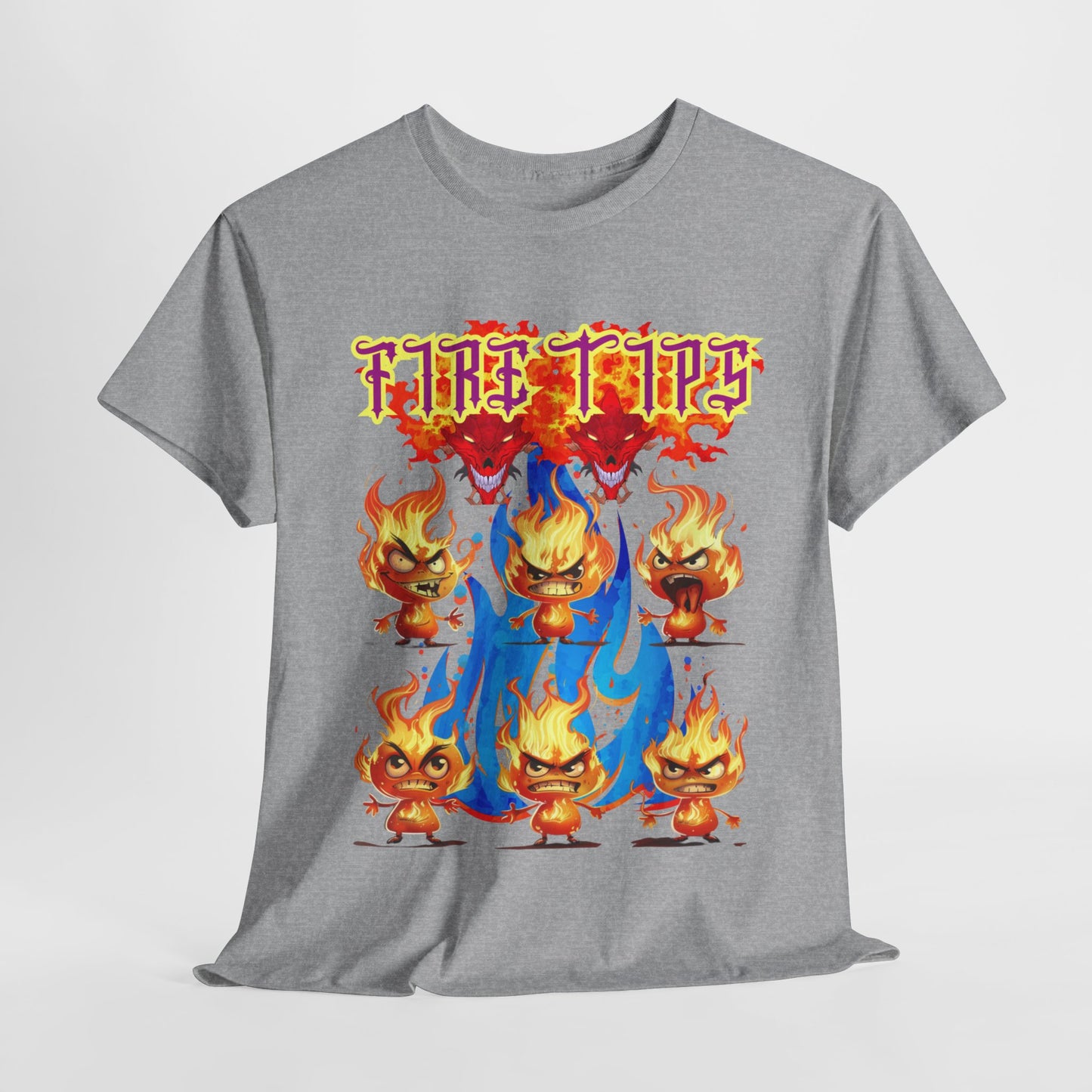 Unisex Heavy Cotton Graphic design (Fire Tips)  T-shirt