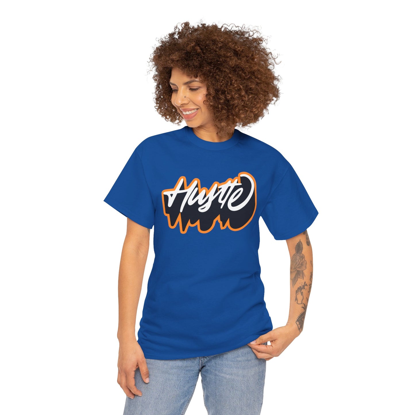 Unisex Heavy Cotton Graphic design (Hustle) T-shirt