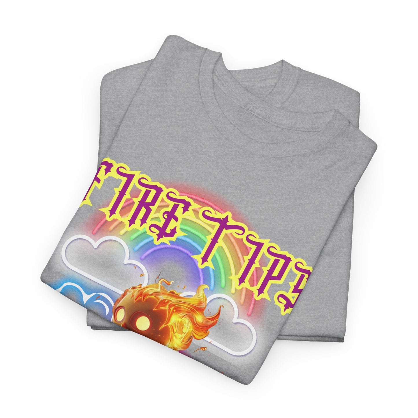 Unisex Heavy Cotton Graphic design (Fire Tips Aylee) T-shirt