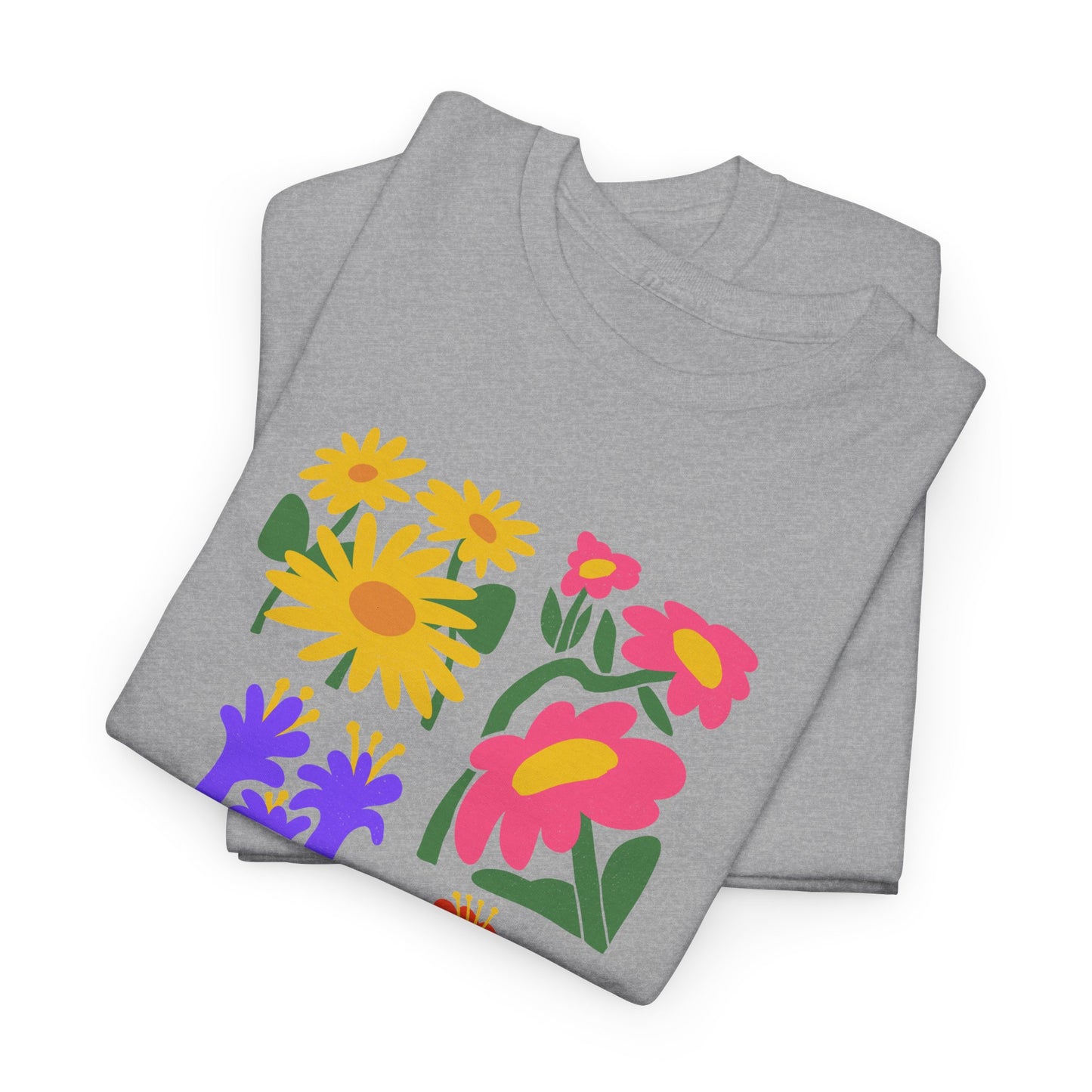 Unisex Heavy Cotton Graphic design (Flower Power) T-shirt