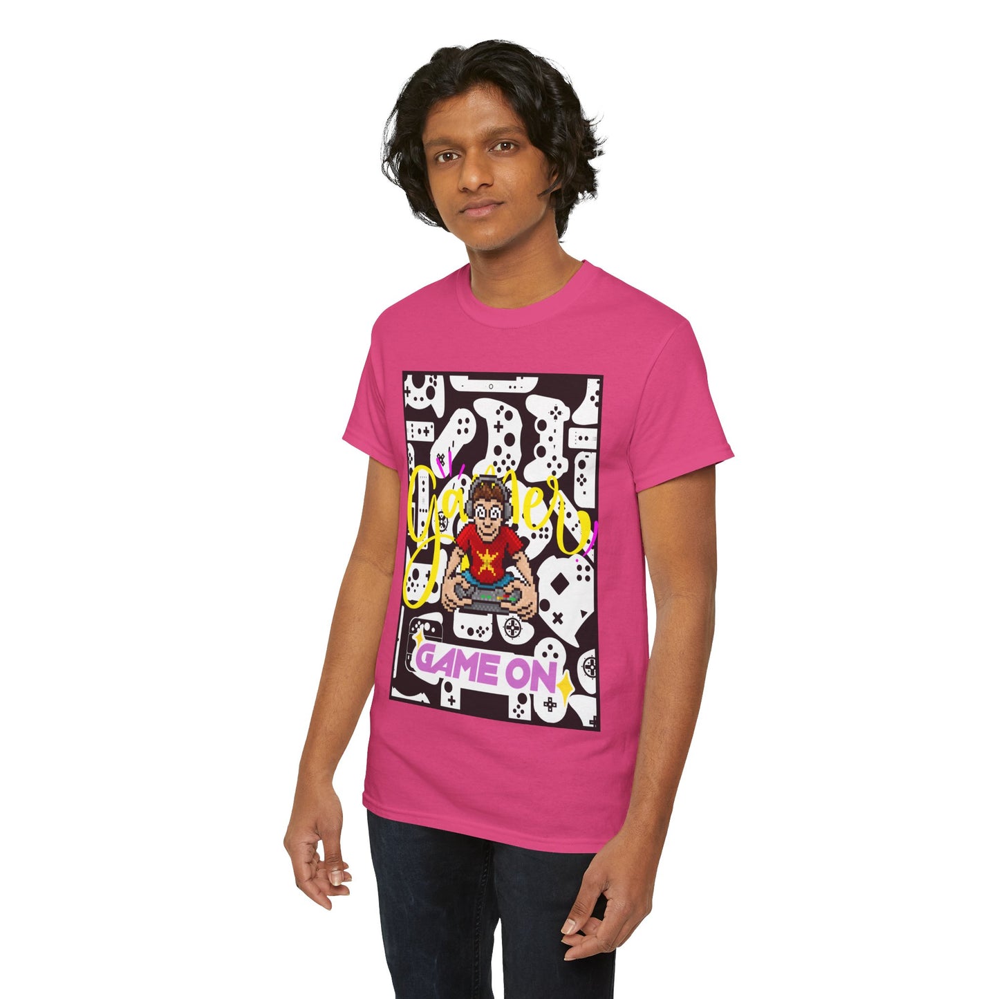 Unisex Heavy Cotton Graphic design (Gamer, Game On) T-shirt