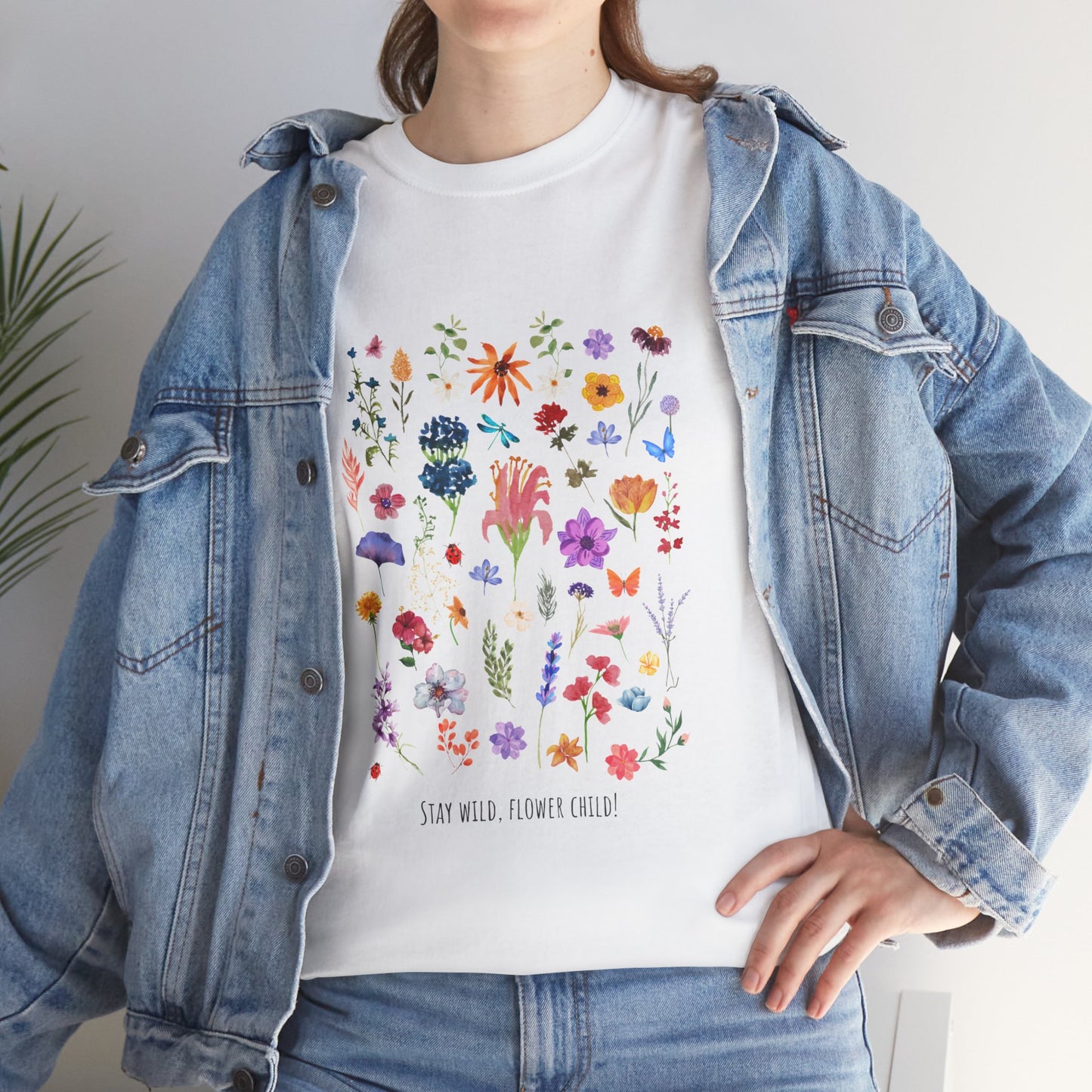 Unisex Heavy Cotton Graphic design (Flowers) T-shirt