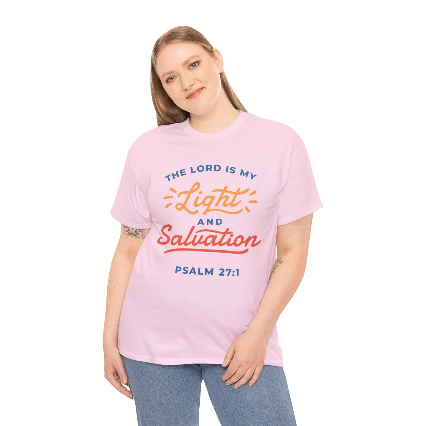 Unisex Heavy Cotton Graphic design (My Lord is my Light and Salvation) T-shirt