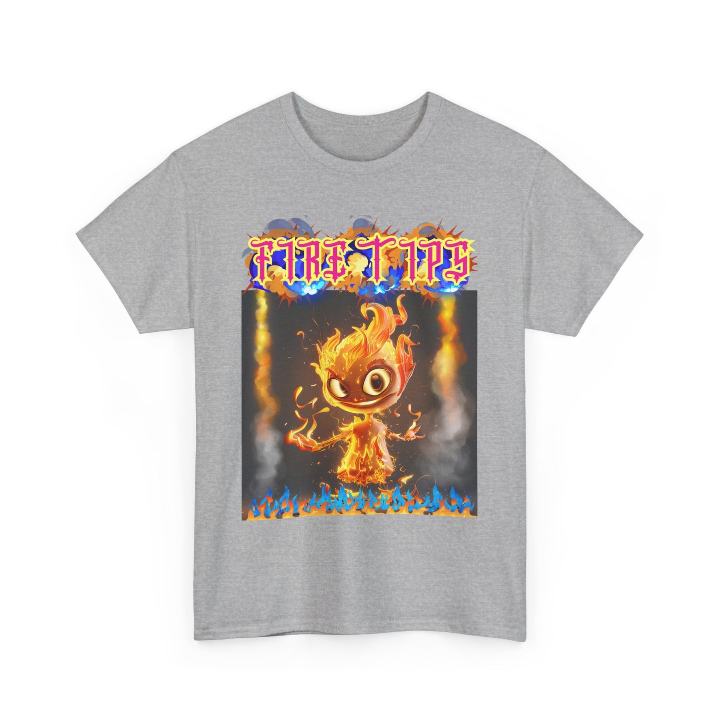 Unisex Heavy Cotton Graphic design (Fire Tip) T-shirt