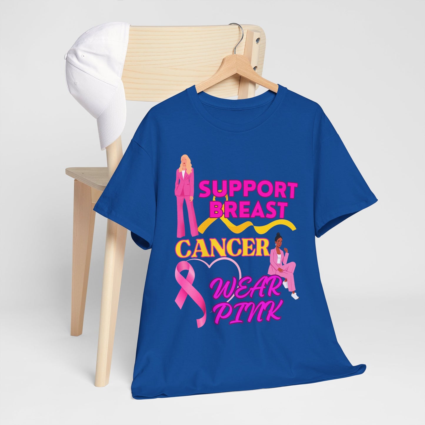 Unisex Heavy Cotton Graphic design (Support Breast Cancer) T-shirt