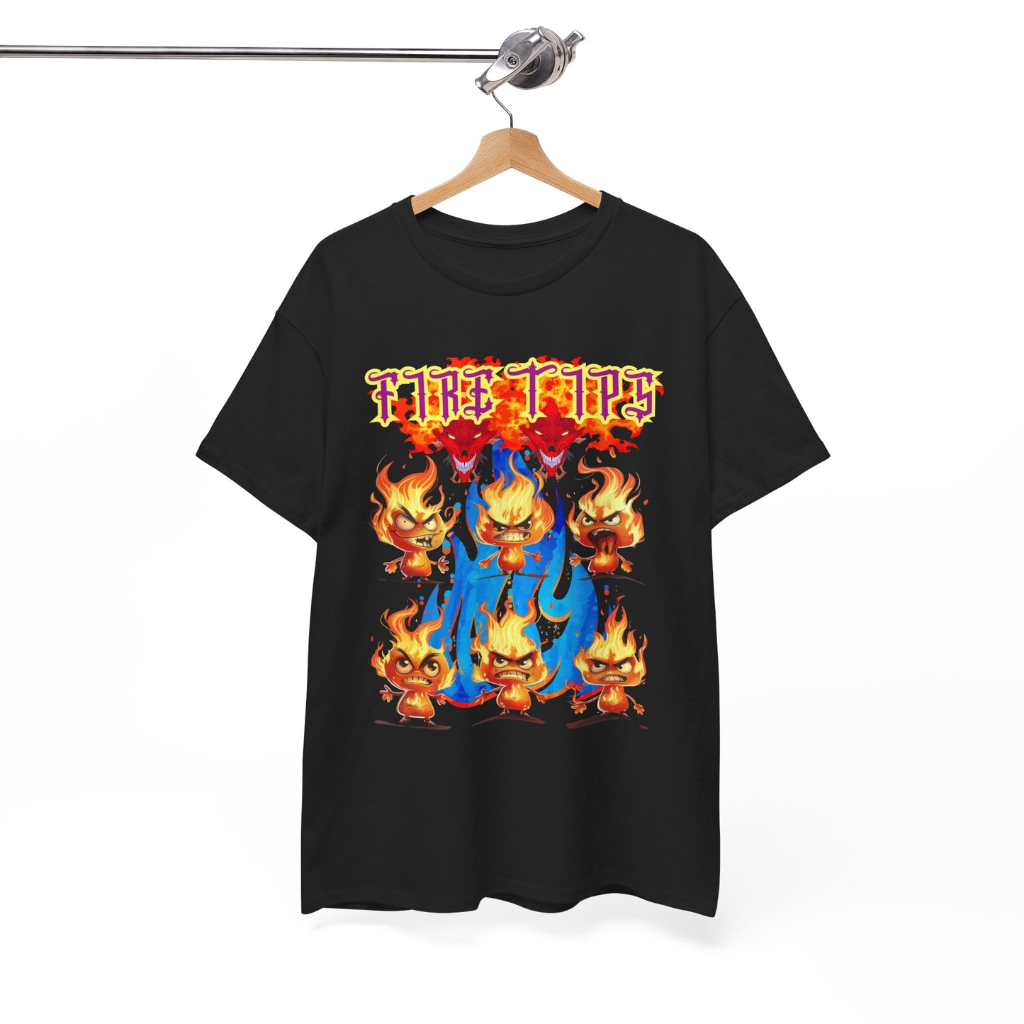 Unisex Heavy Cotton Graphic design (Fire Tips)  T-shirt