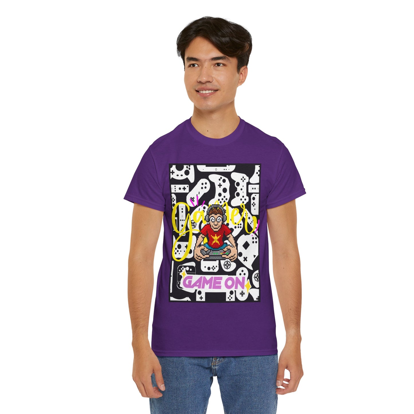 Unisex Heavy Cotton Graphic design (Gamer, Game On) T-shirt