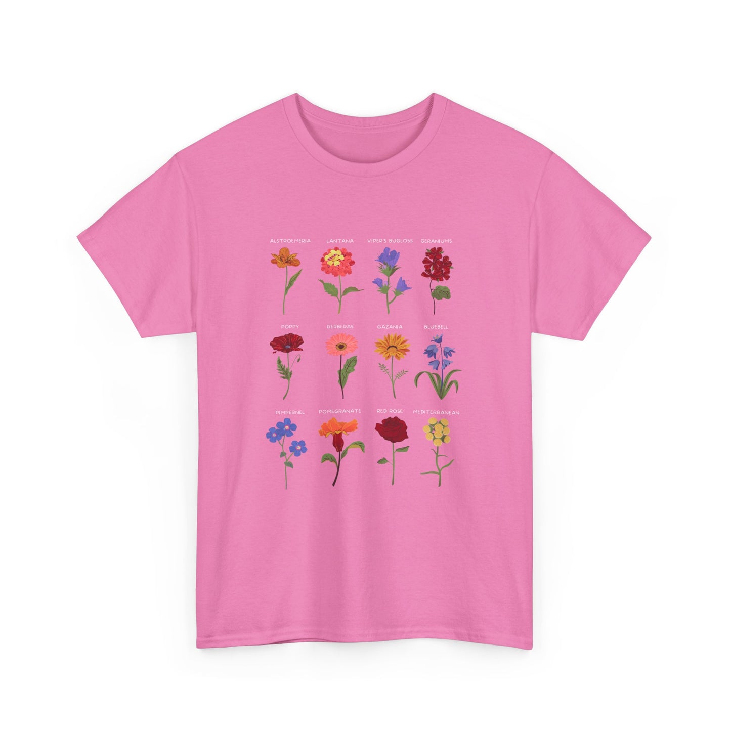 Unisex Heavy Cotton Graphic Design (Flowers) T-shirt