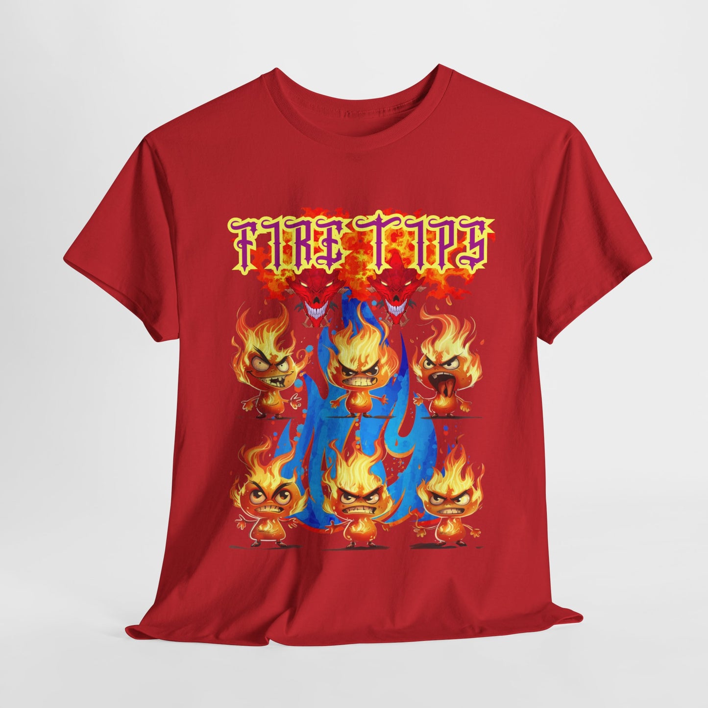 Unisex Heavy Cotton Graphic design (Fire Tips)  T-shirt