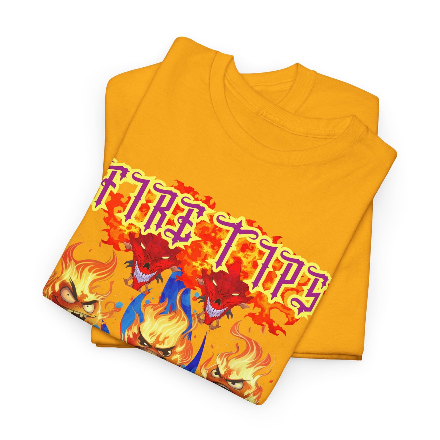 Unisex Heavy Cotton Graphic design (Fire Tips)  T-shirt