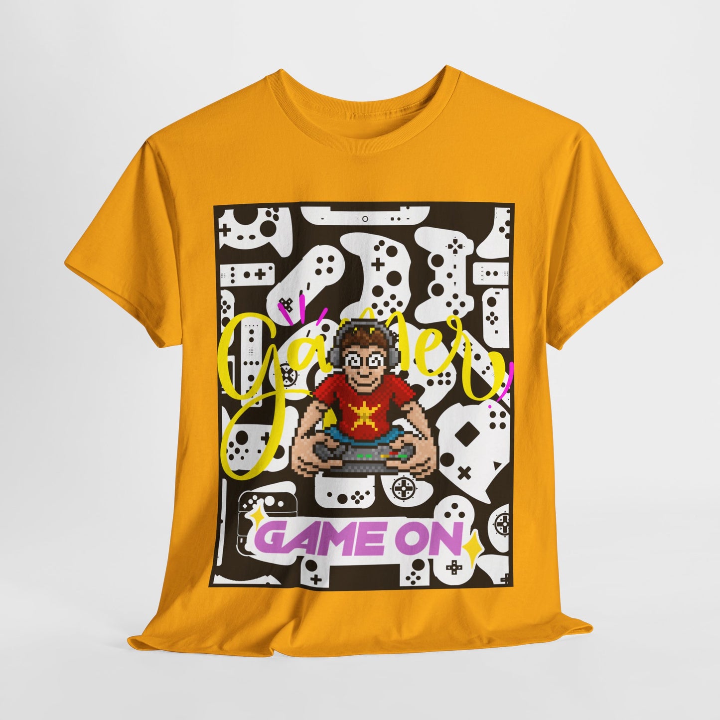 Unisex Heavy Cotton Graphic design (Gamer, Game On) T-shirt