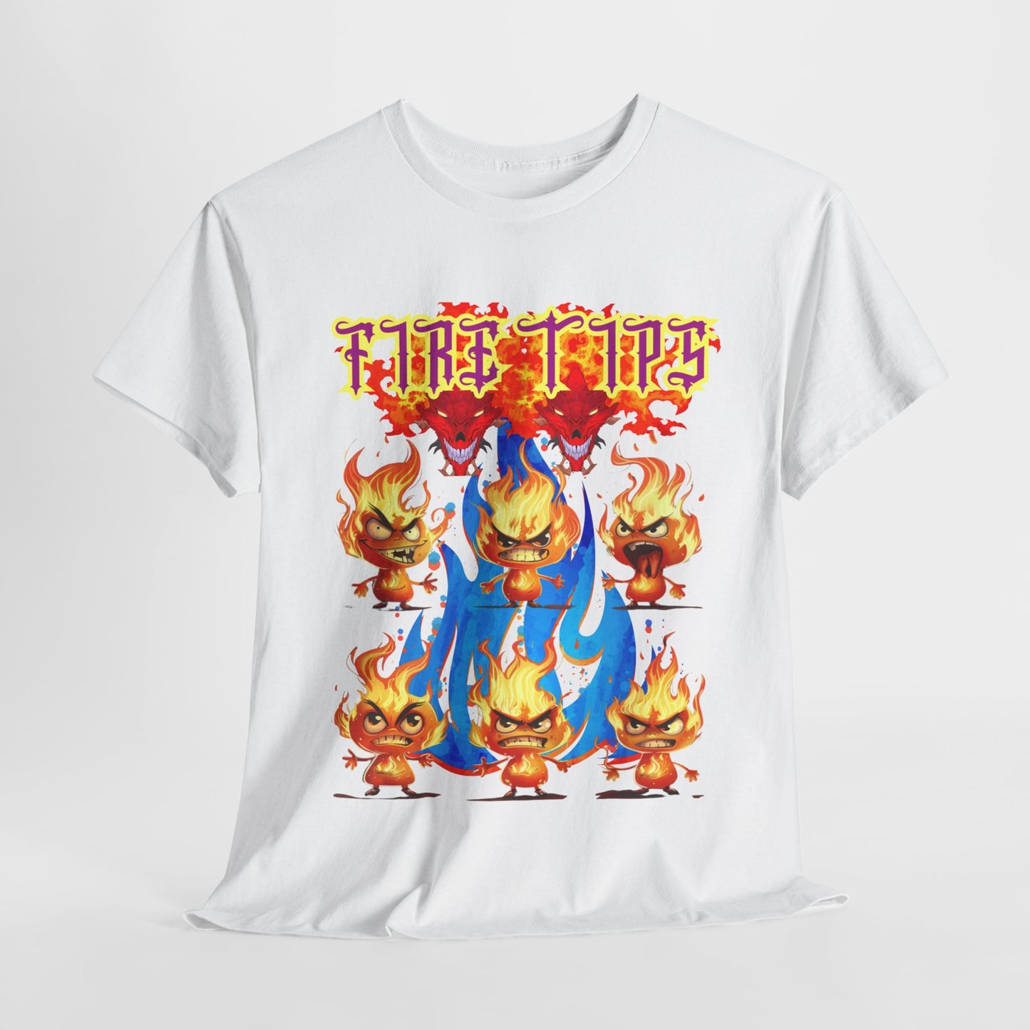 Unisex Heavy Cotton Graphic design (Fire Tips)  T-shirt