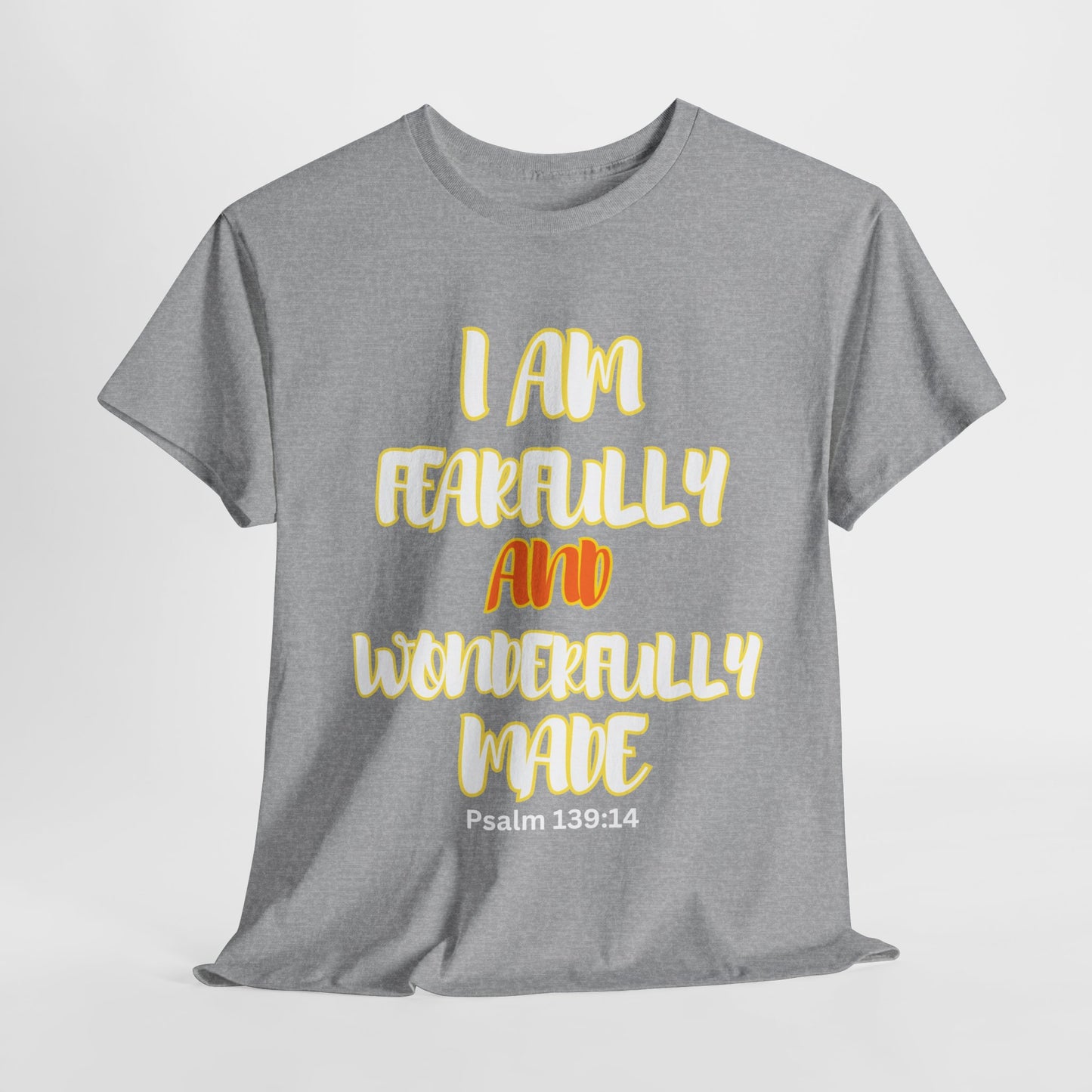 Unisex Heavy Cotton Graphic design (I Am Fearfully and Wonderfully Made) T-shirt