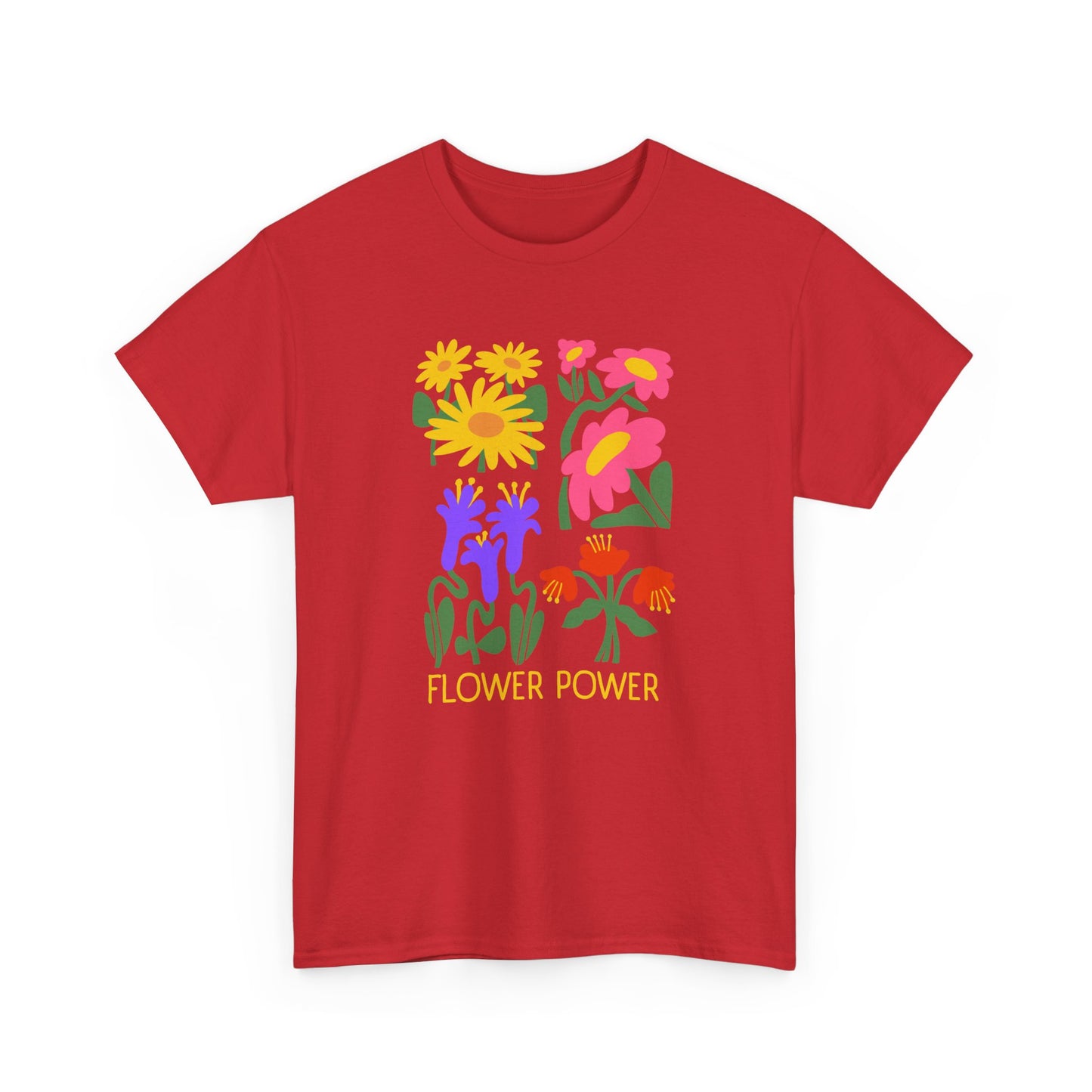 Unisex Heavy Cotton Graphic design (Flower Power) T-shirt