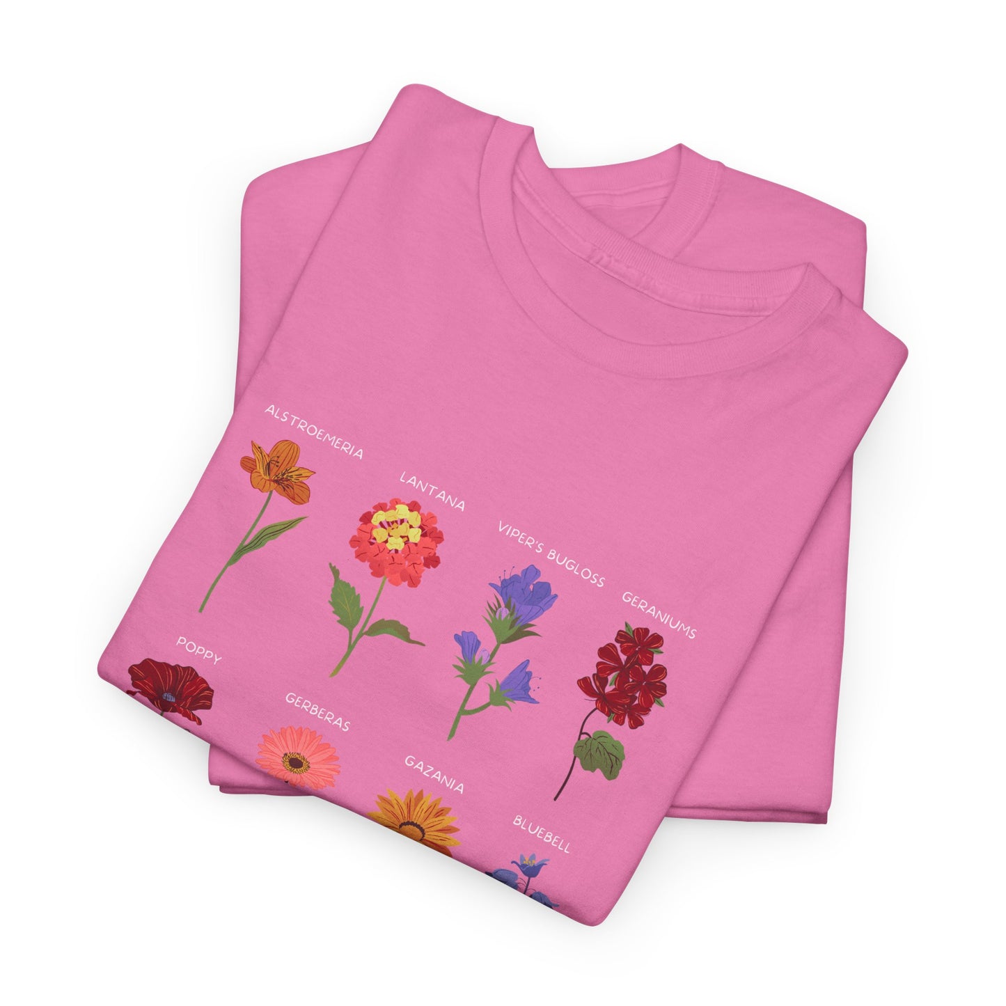 Unisex Heavy Cotton Graphic Design (Flowers) T-shirt