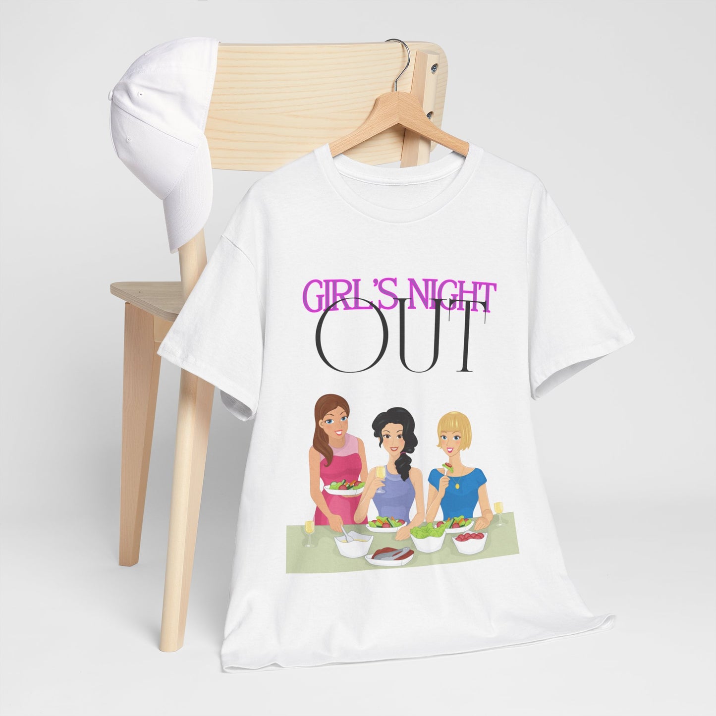 Unisex Heavy Cotton Graphic design (Girl's Night Out) T-shirt