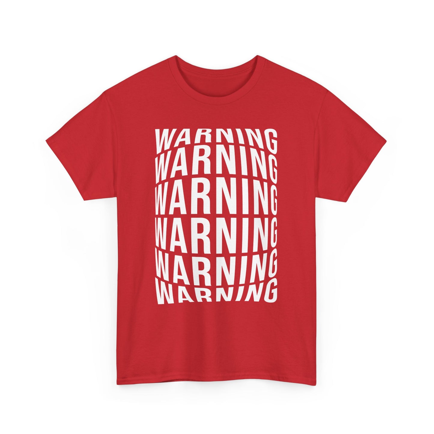 Unisex Heavy Cotton Graphic Design (Warning) T-shirt